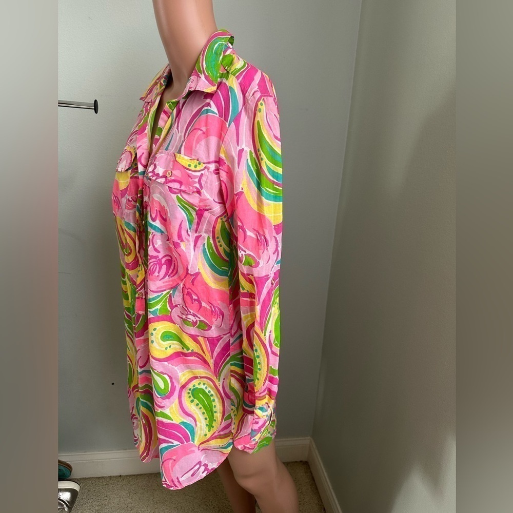Lilly Pulitzer Captiva Tunic in All Nighter size sm. - Picture 6 of 7